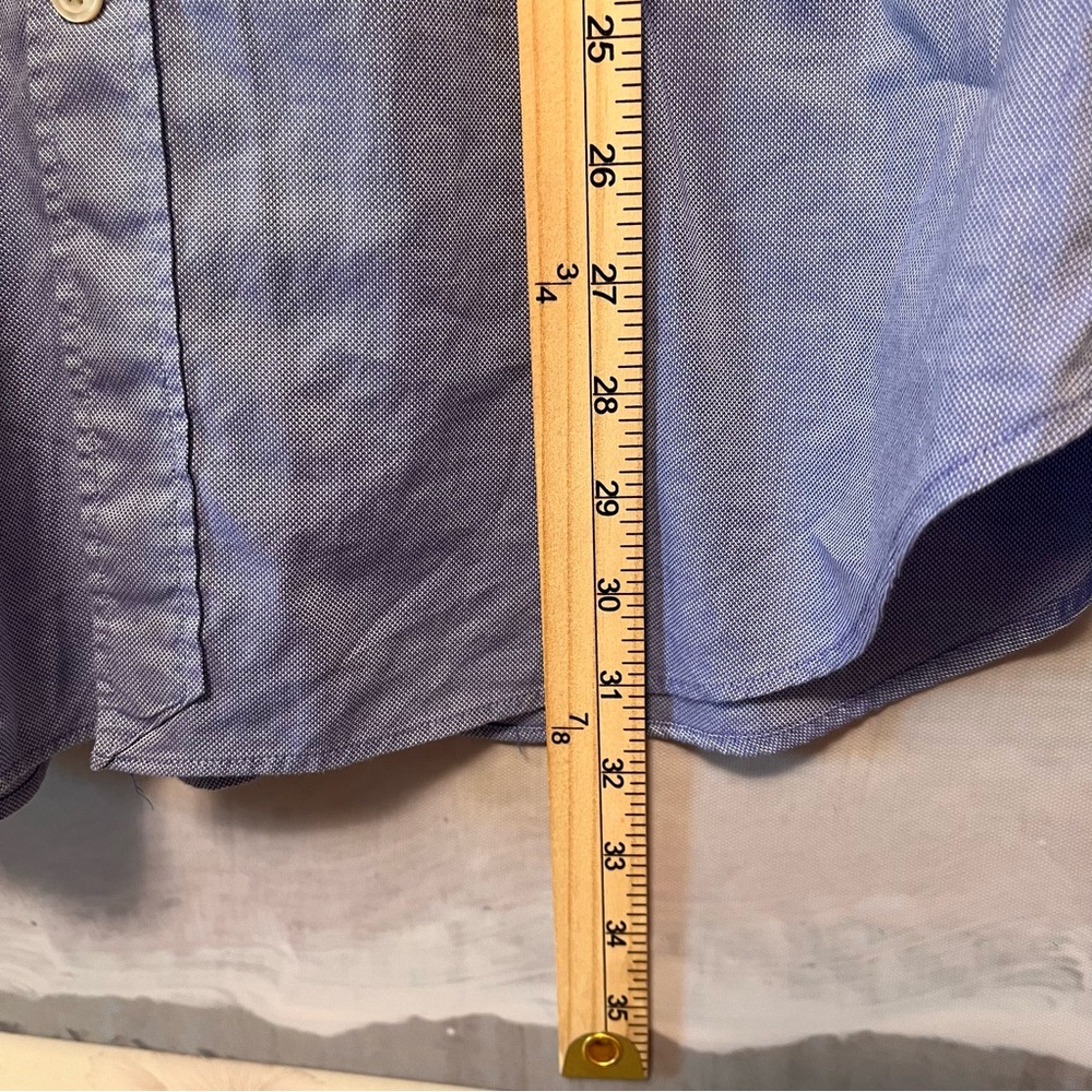 J.CREW Thompson Shirtings 80's 2-Ply Long Sleeve Shirt XL Blue 17-17 1/2 Career - Picture 13 of 14